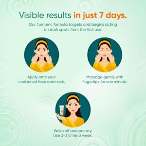 Alternative view of Himalaya Dark Spot Clearing Turmeric Face Scrub | Organically sourced Turmeric | Reduce dark spots in 7 days | Gives Radiant Skin | 100g