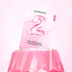 numbuzin No.2 Sheet Mask | Rose PDRN Collagen Plumping Sheet Mask | Korean Mask for face | Brightening, Hydrating, Firming and Moisturizing | Collagen, Peptides, PDRN