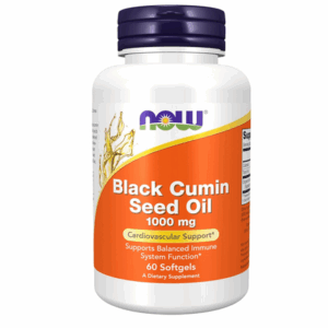 NOW Foods Supplements, Black Cumin Seed Oil, 1,000 mg, Cardiovascular Support*, 60 Softgels