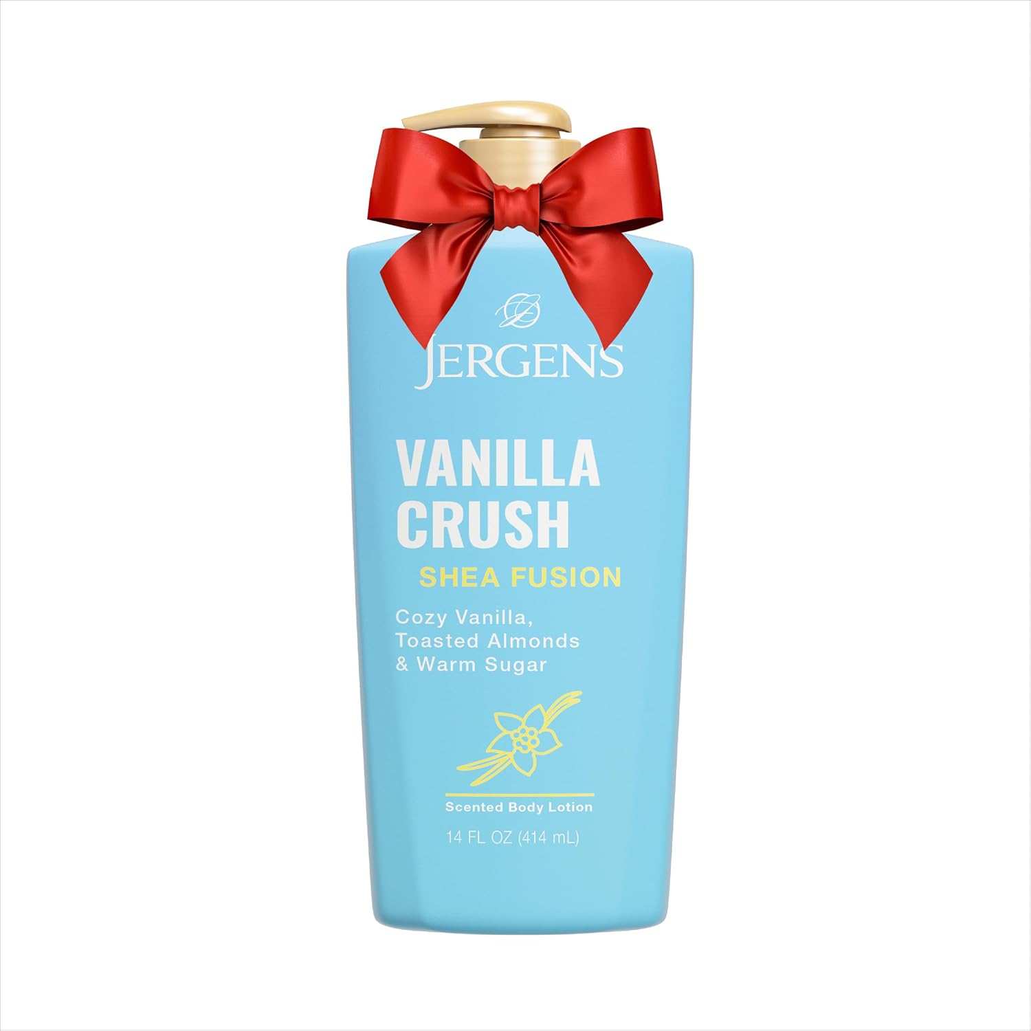 Jergens Shea Fusion Vanilla Crush Body Lotion, Moisturizer with Shea Butter & Vitamin E, 14 Fl Oz