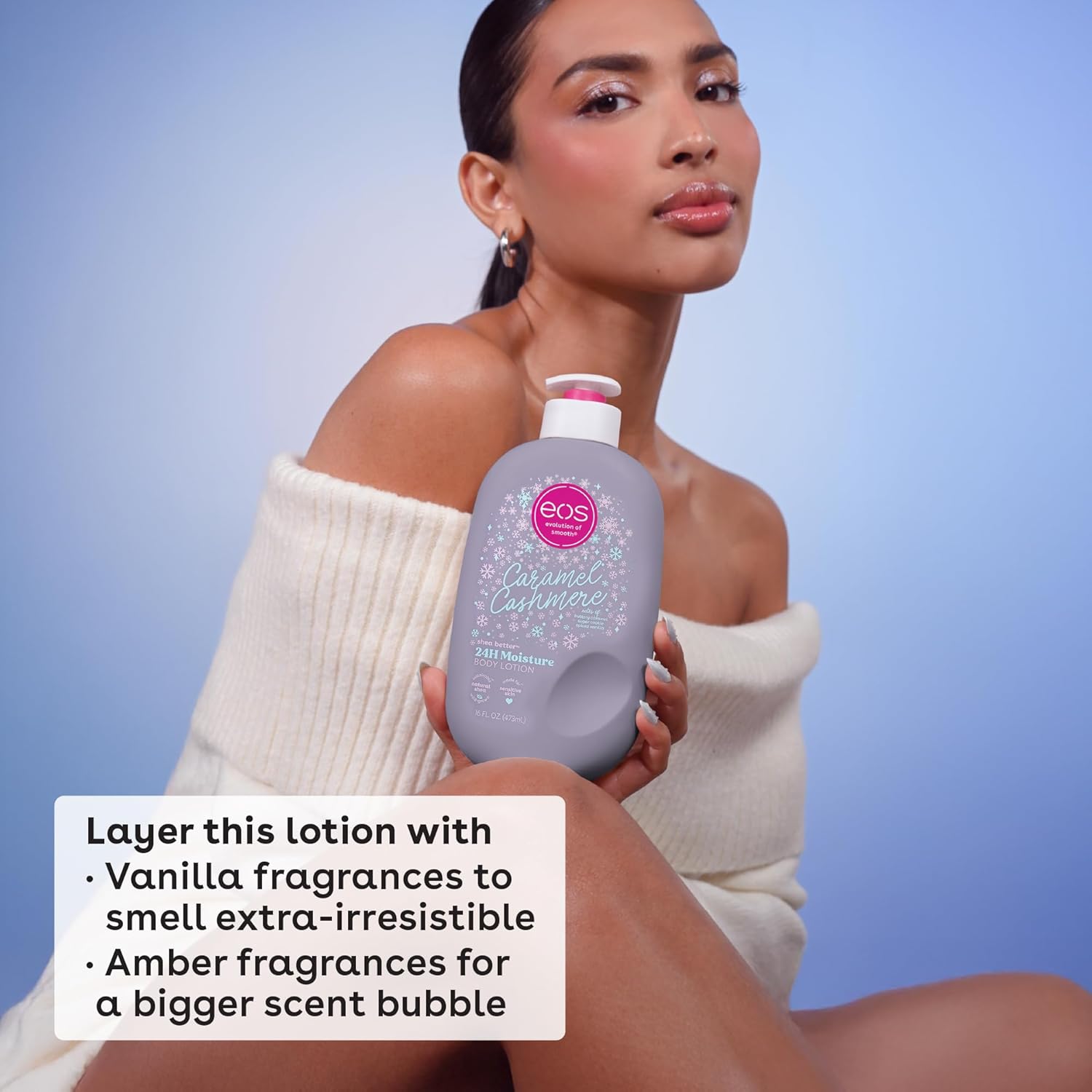 eos Shea Better Holiday Body Lotion, Caramel Cashmere, Limited Edition Skin Care, 24-Hour Moisture, Body Lotion for Women, Vegan, 16 fl oz - Image 6