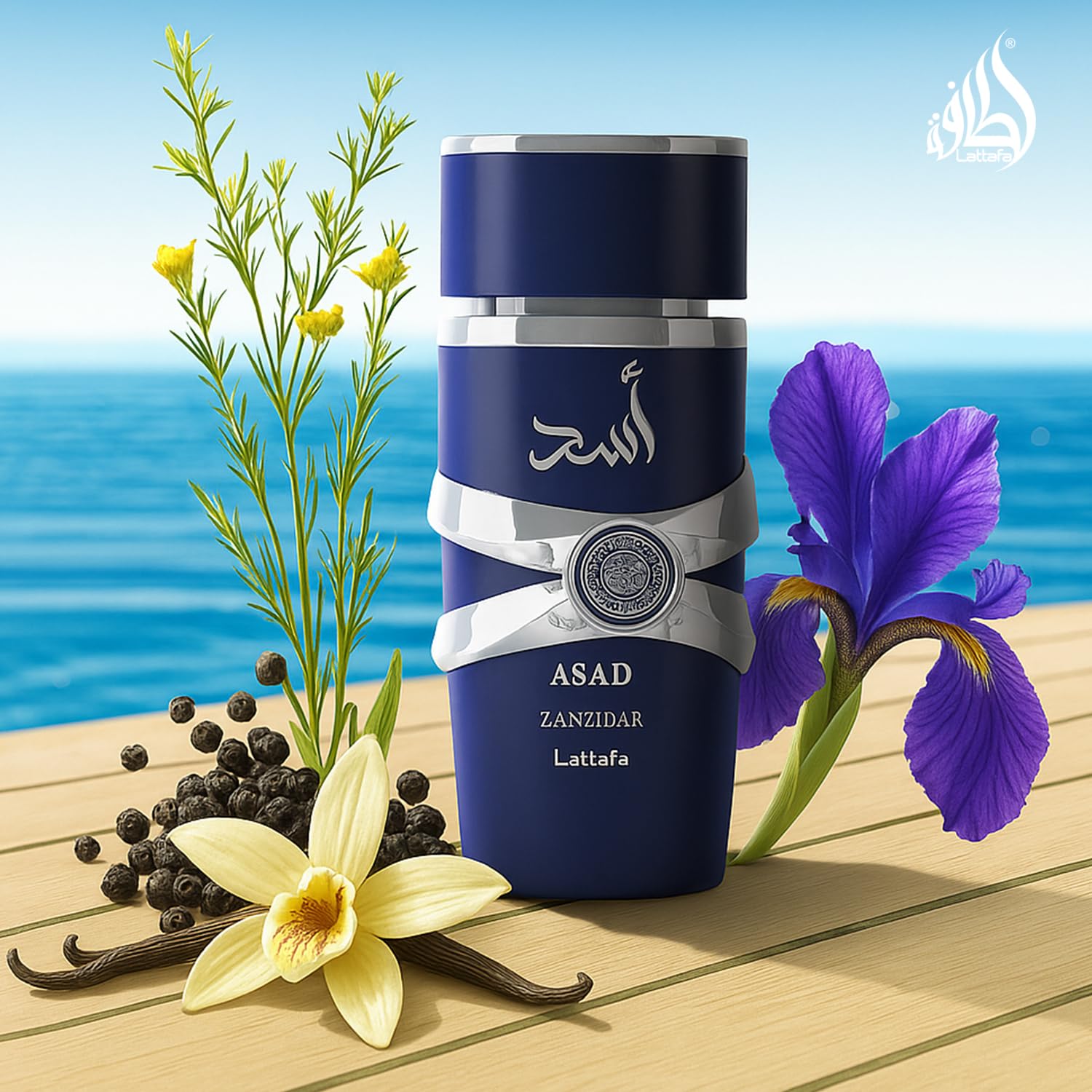 Lattafa Asad Zanzibar - Fresh, Spicy, Vanilla, Coconut - Eau de Parfum Long-Lasting Fragrance for Men, 3.40 Ounce / 100 ml - Image 6