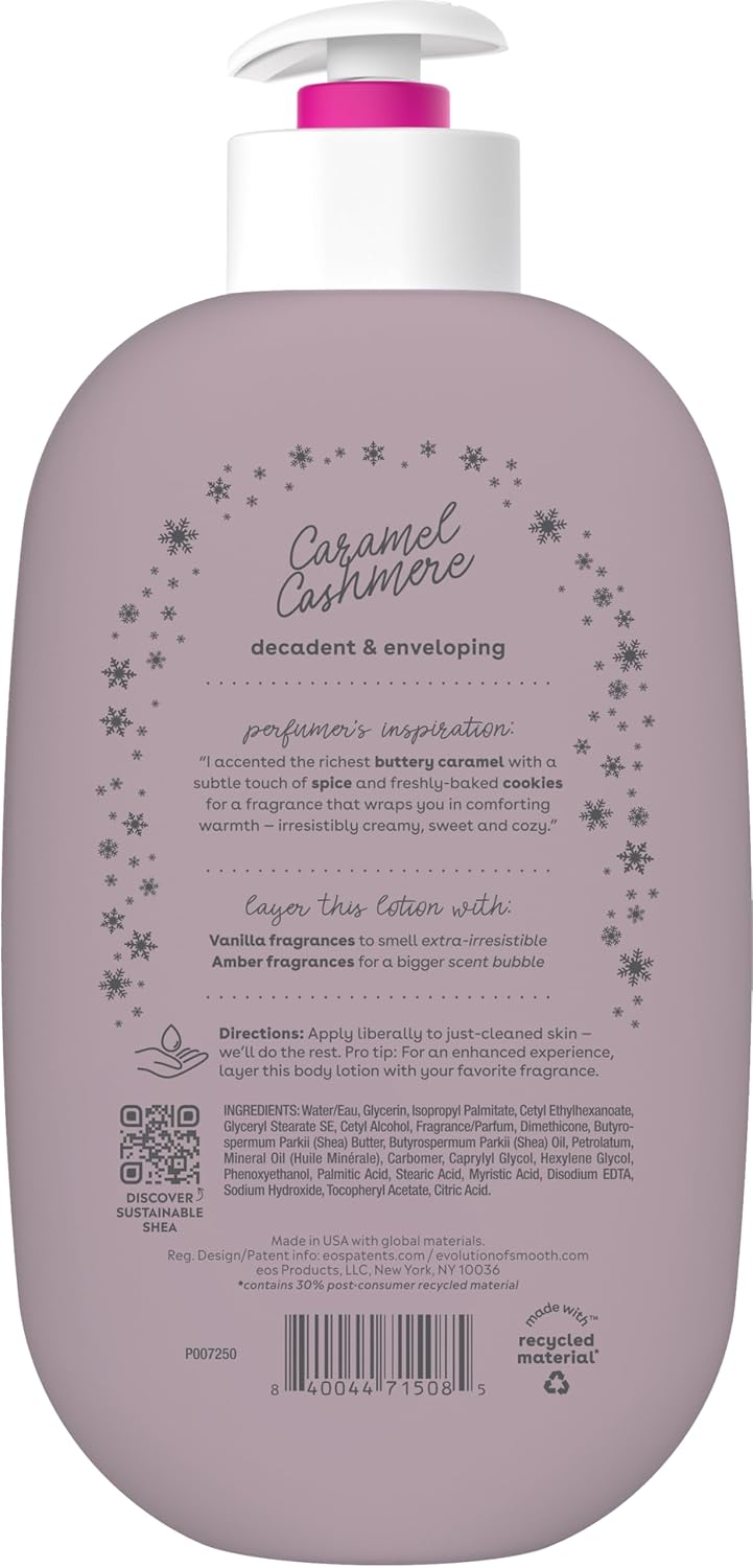 eos Shea Better Holiday Body Lotion, Caramel Cashmere, Limited Edition Skin Care, 24-Hour Moisture, Body Lotion for Women, Vegan, 16 fl oz - Image 7
