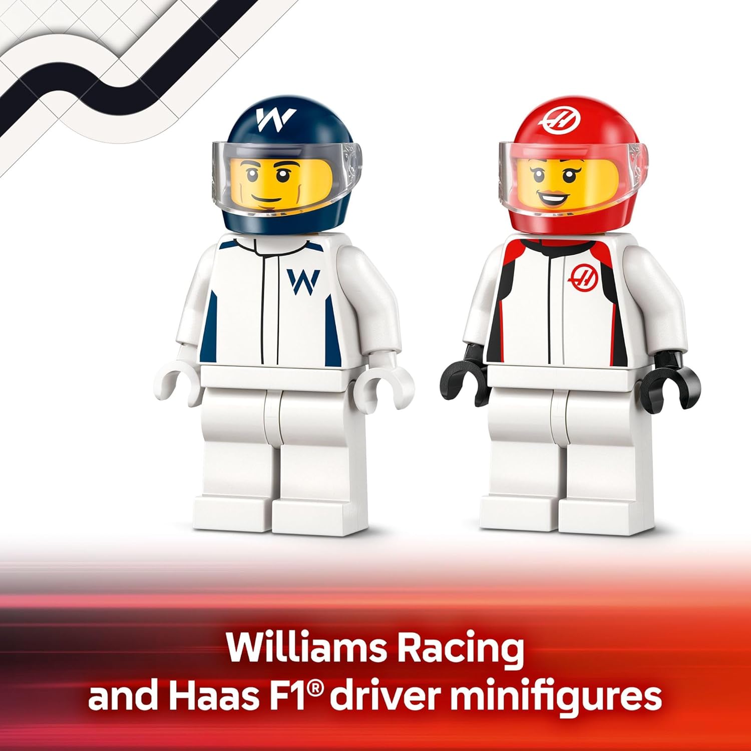 LEGO City F1 Williams Racing & Haas F1 Race Car Toys - Car Building Toy Set for K15 - Image 7