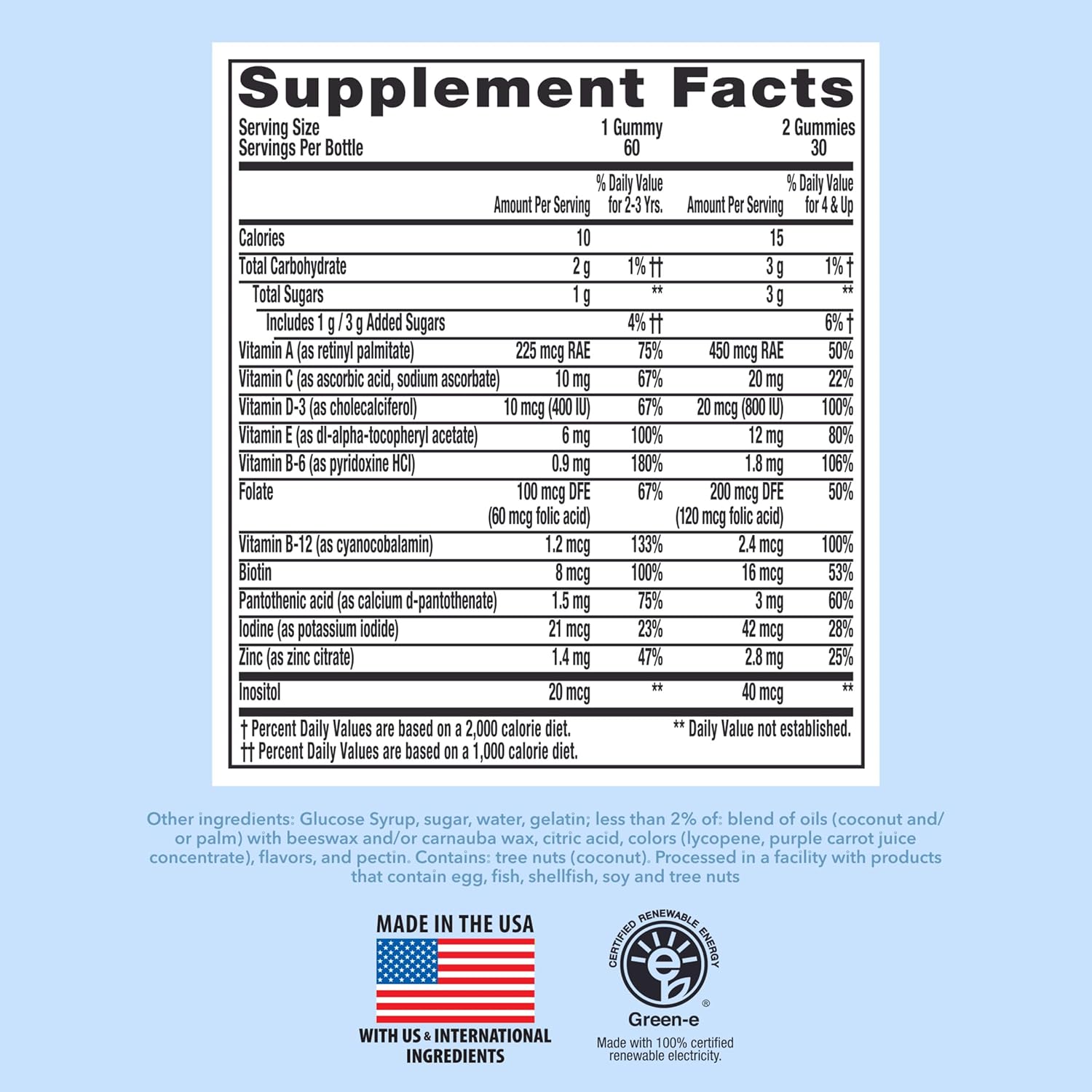 Lil Critters Frozen Daily Kids Multivitamin Gummies Assorted Berry Flavors for Ages 2+ Toddlers and Kids, Disney Multivitamin Gummies with 11 Essential Nutrients, 30-60 Day Supply, 60 Gummies - Image 7