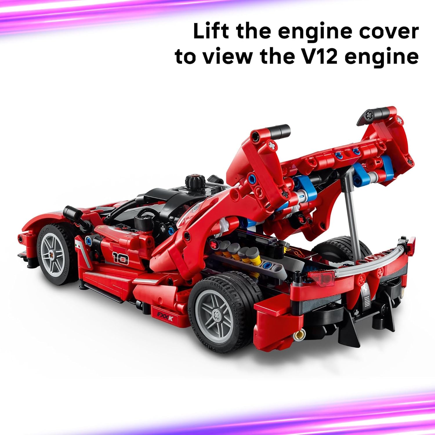 LEGO Technic Ferrari FXX K Toy Car - Building Toy for Girls & Boys, Ages 10+ - Cool Birthday Gift for Kids - 42212 - Image 4