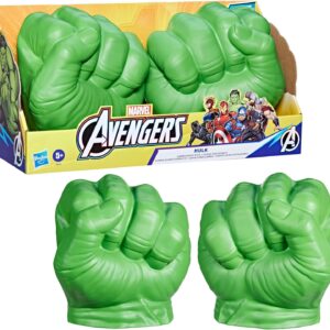 Marvel Hulk Gamma Smash Fists, Soft Foam Role Play Toy, Avengers Super Hero Toys for Kids Ages 5 and Up