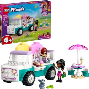Alternative view of LEGO Friends Heartlake City Ice Cream Truck Toy - Building Toy Pretend Play Set for Kids, Girls and Boys, Ages 4+ - Preschool Building Blocks with 2 Minidolls and Rabbit Figure - 42644