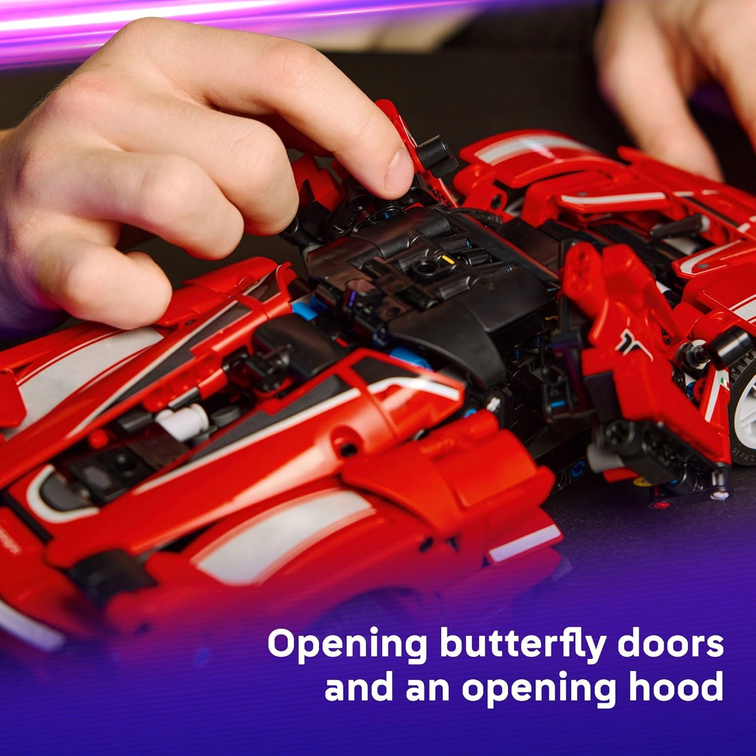 LEGO Technic Ferrari FXX K Toy Car - Building Toy for Girls & Boys, Ages 10+ - Cool Birthday Gift for Kids - 42212 - Image 5
