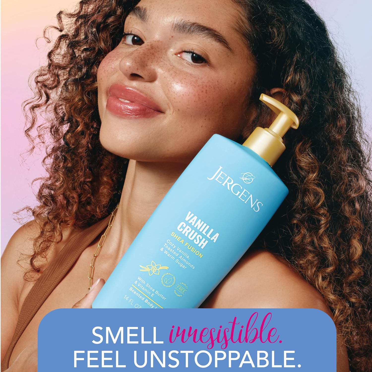 Jergens Shea Fusion Vanilla Crush Body Lotion, Moisturizer with Shea Butter & Vitamin E, 14 Fl Oz - Image 5