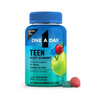 One A Day Teen for Him Multivitamin Gummies, Supplement with Vitamin A, Vitamin C, Vitamin D, Vitamin E and Zinc for Immune Health Support* & more, 60 Count