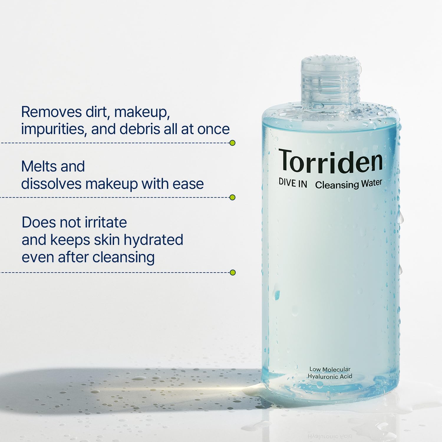 Torriden Dive-In Low Molecular Hyaluronic Acid Cleansing Water 400ml - Image 3