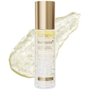 medicube Turmeric Vitamin Gold Jelly Mist Serum | 2-in-1 Daily Facial Spray and Serum | With Vitamin C, Turmeric, Panthenol for Hydrating, Calming Care | Lightweight, Refreshing Mist | Korean Skincare