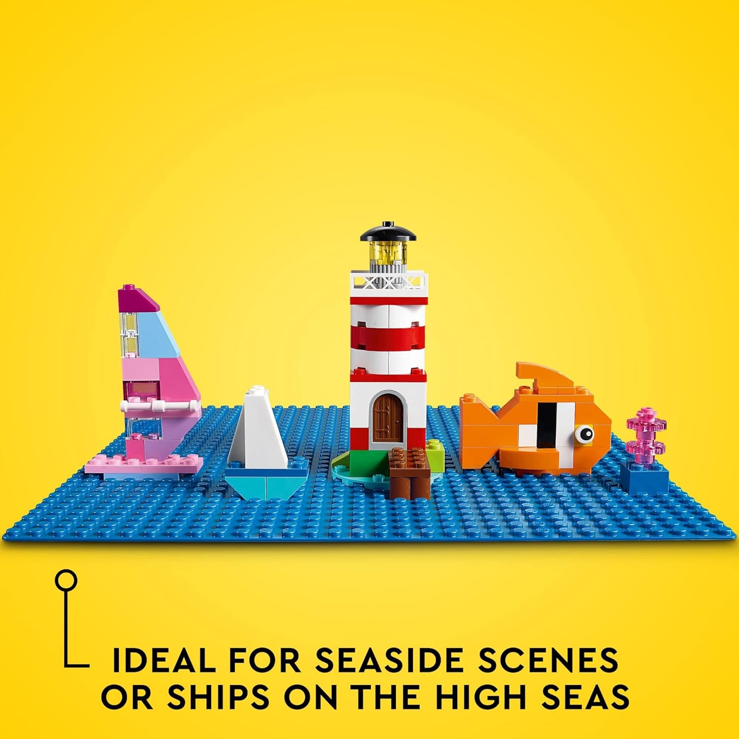 LEGO Classic Blue Baseplate 11025 Building Toy Set for Preschool Kids, Boys, and Girls Ages 4+ (1 Pieces) - Image 4