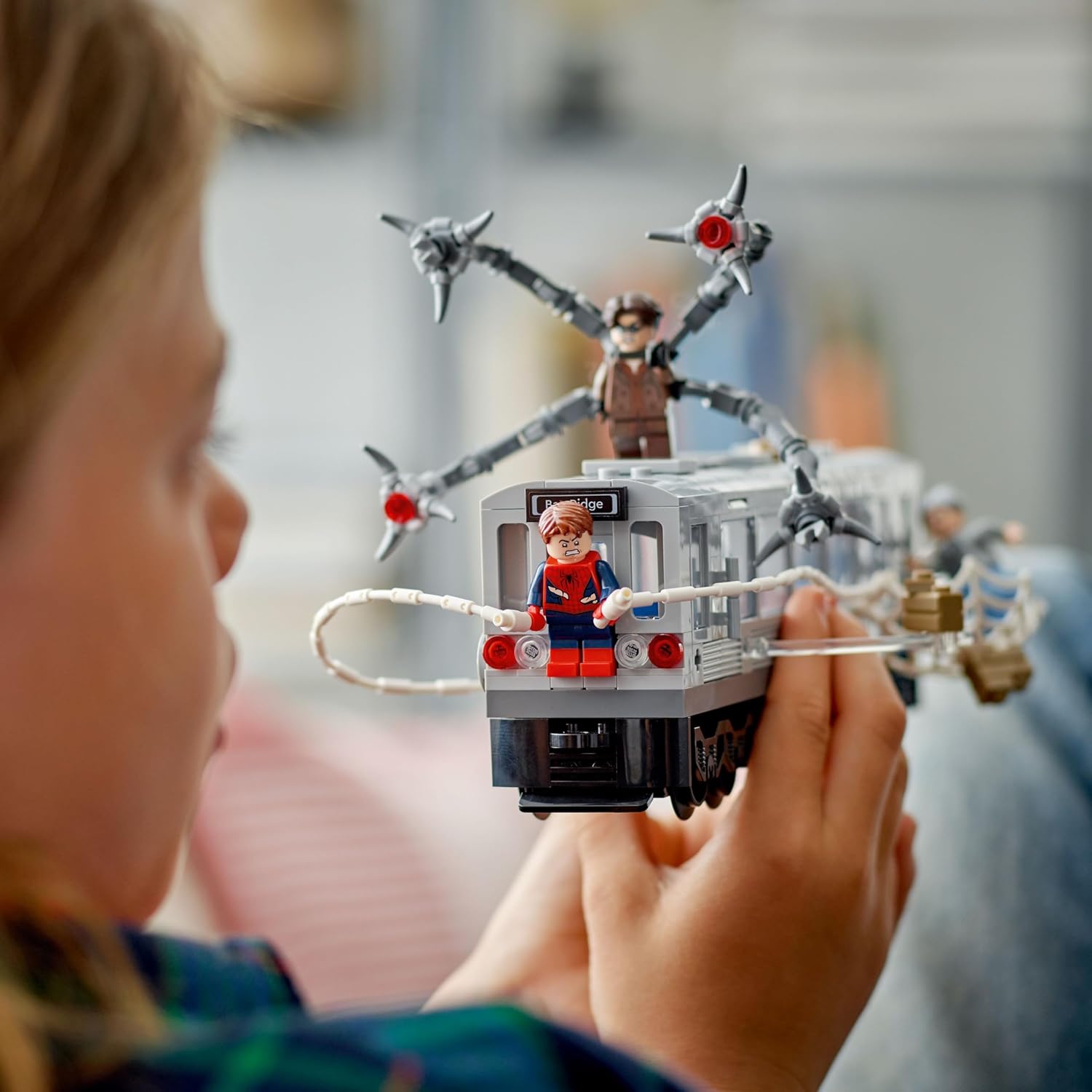 LEGO Marvel Spider-Man vs. Doc Ock Subway Train Scene - Action Figures Kids Toy - Spider-Man Building Toy for Boys & Girls, Ages 9+ - Marvel Collectible with 4 Minifigures - Birthday Gift Idea- 76321 - Image 3