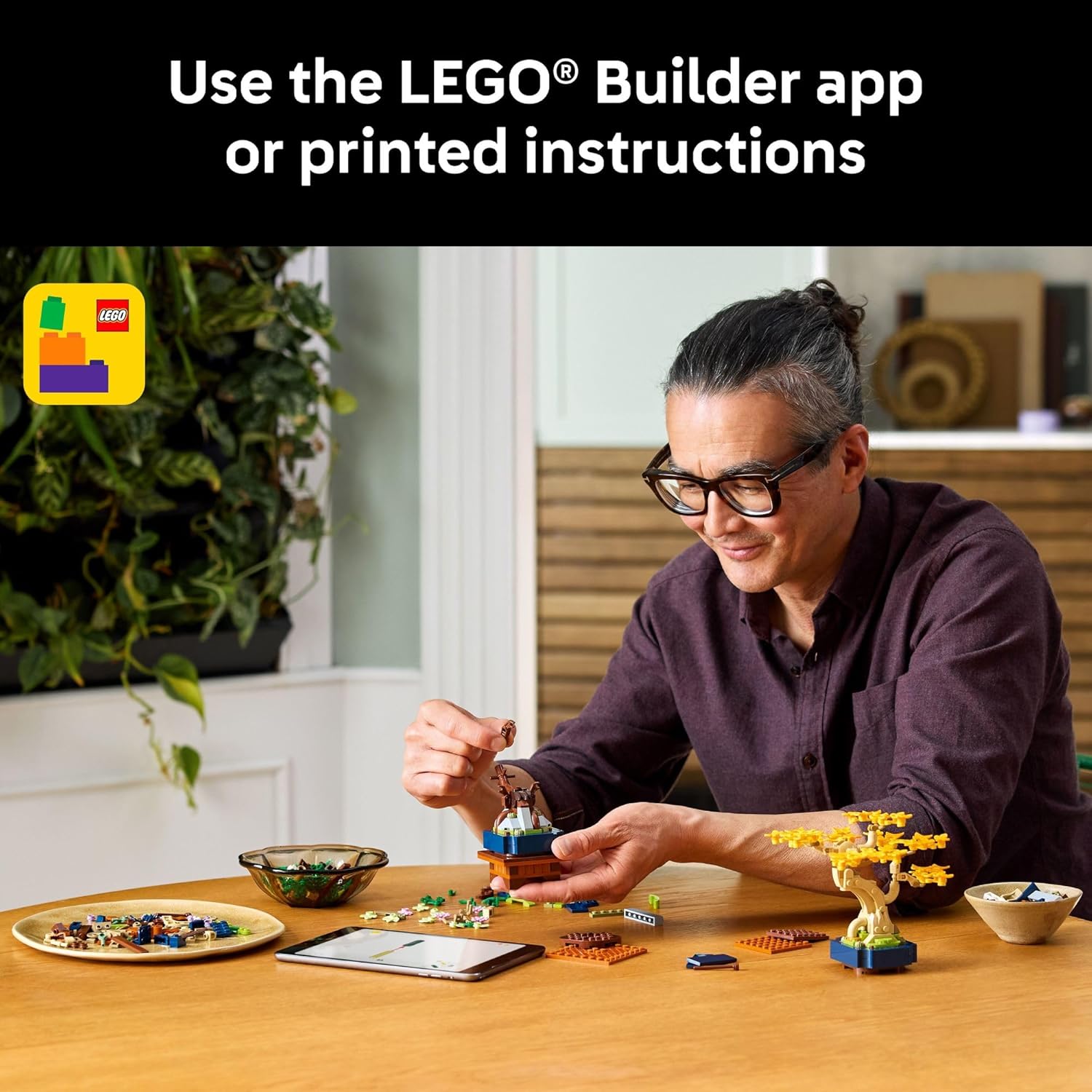 LEGO Botanicals Mini Bonsai Trees Building Set - Artificial Bonsai Tree Building Blocks for Adults, Ages 18+ - DIY Home and Office Decor for Men and Women - Gift for Christmas - 10373 - Image 7