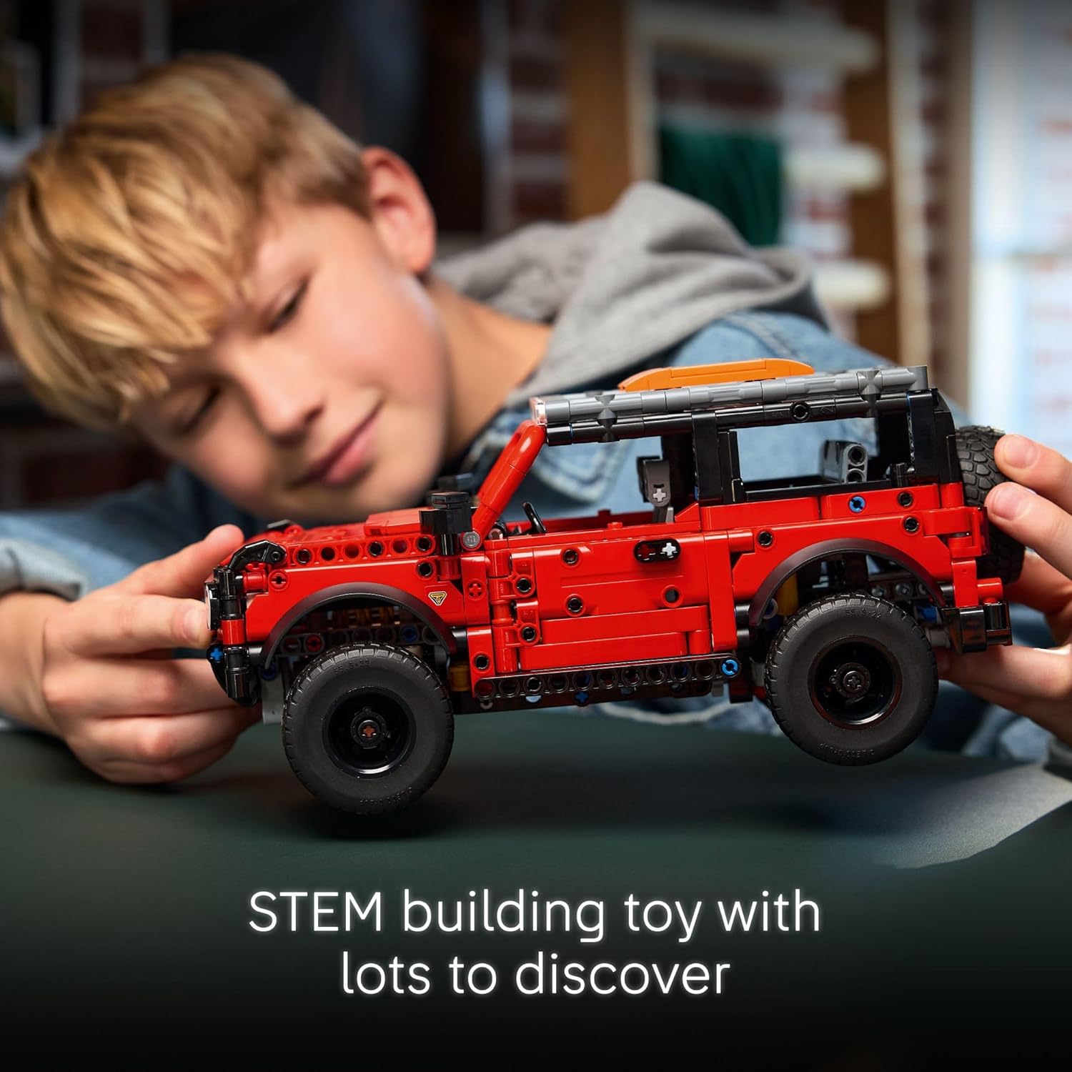 LEGO Technic Ford Bronco Kids Toy Car - Building Toy for Boys and Girls, Ages 10+ - Car Toy and Model Kit - Makes a Cool Birthday Gift for Kids - Authentic Ford Bronco Trim & Details - 42213 - Image 3