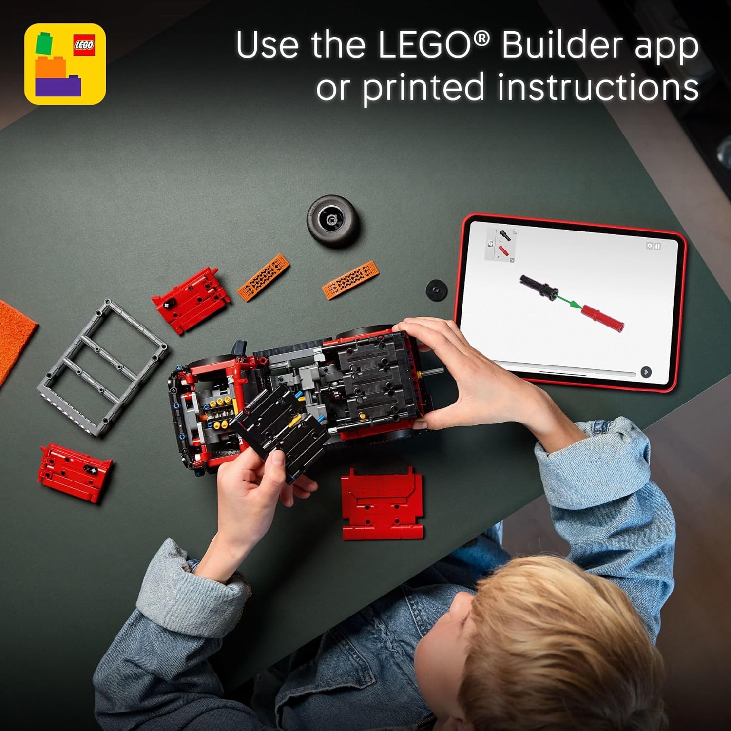 LEGO Technic Ford Bronco Kids Toy Car - Building Toy for Boys and Girls, Ages 10+ - Car Toy and Model Kit - Makes a Cool Birthday Gift for Kids - Authentic Ford Bronco Trim & Details - 42213 - Image 8