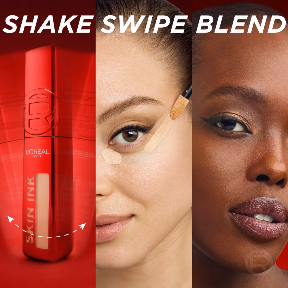 L'Oreal Paris Infallible Skin Ink Matte 2-in-1 Foundation and Concealer - 0.5 fl oz -140 Medium Warm - Image 5