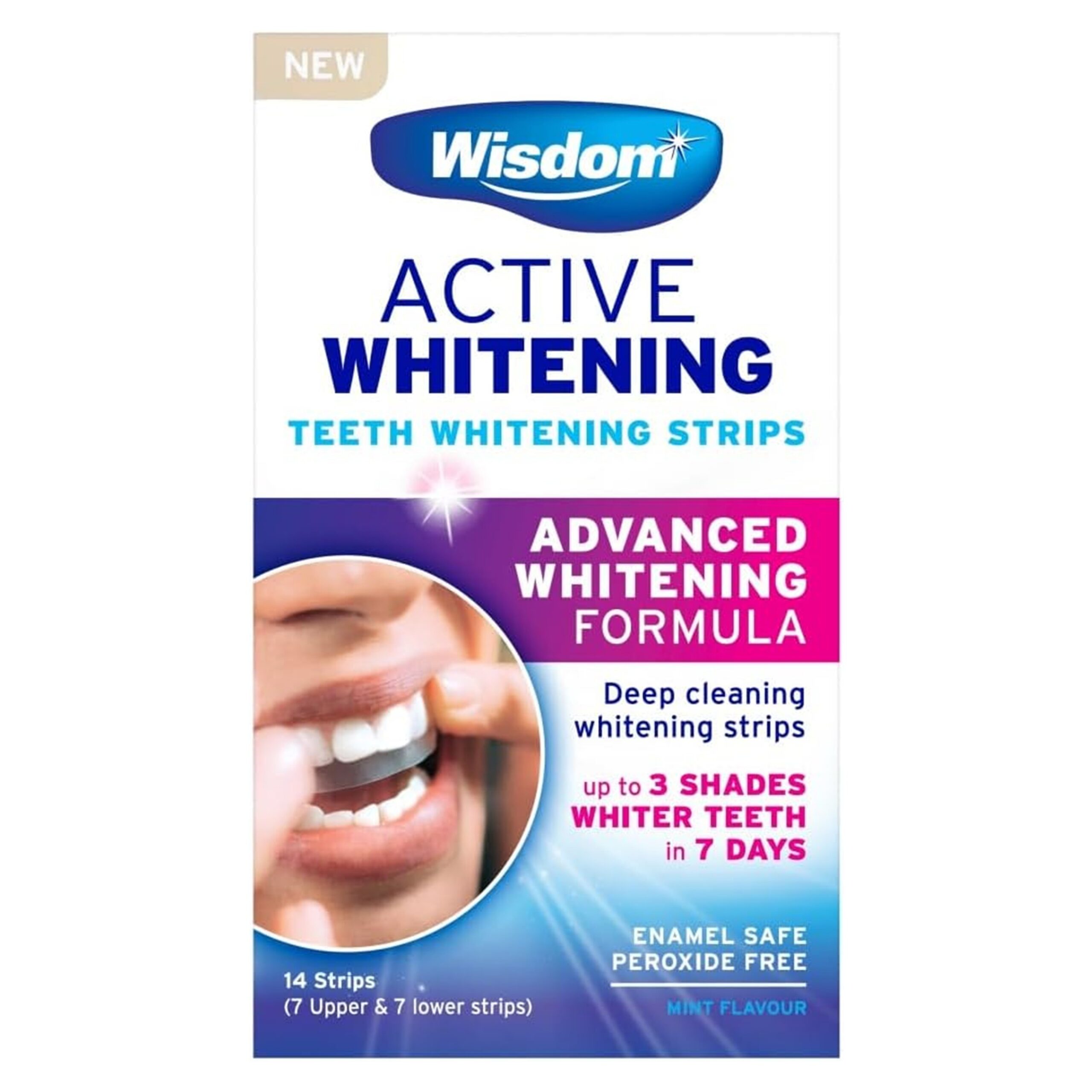 Wisdom Active Whitening Teeth Whitening Strips 14ct