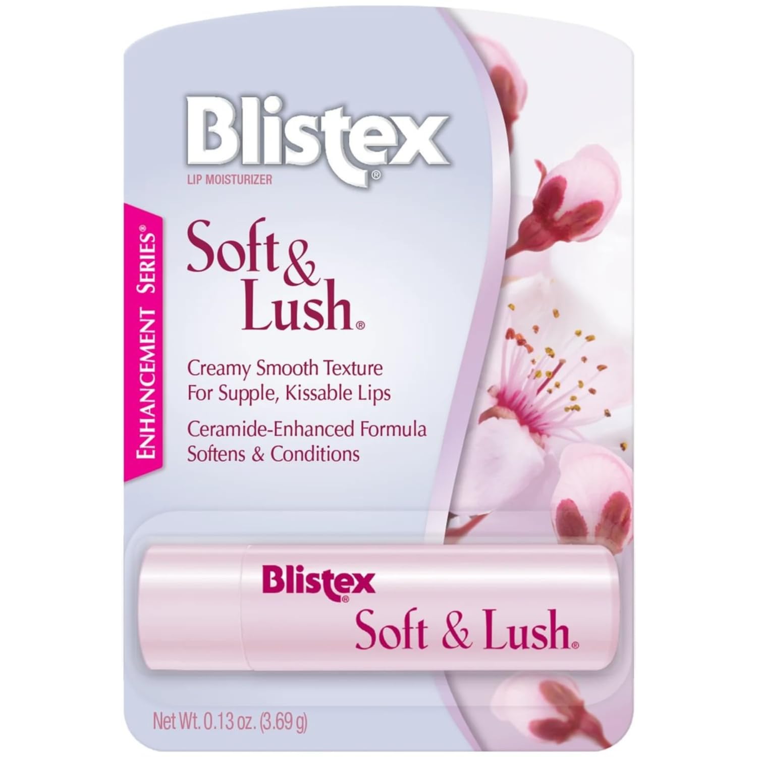 Blistex Soft & Lush Lip Protectant, 0.13 Ounce Tube – Softens & Conditions, Creamy Smooth Texture, Hydrating Lip Balm, Daily Lip Hydration,