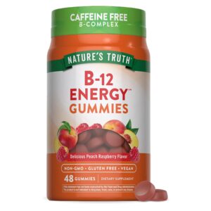 Nature's Truth Vitamin B Complex Gummies | 48 Count | with B-Vitamins, L-Carnitine & Ashwagandha | Vegan, Non-GMO & Gluten Free Supplement