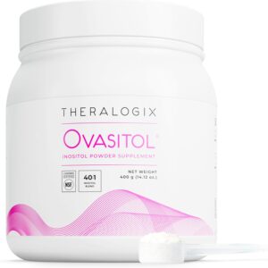 Theralogix Ovasitol Inositol Powder - 90-Day Supply - Myo-Inositol & D-Chiro Inositol for Hormone Balance & Ovarian Function Support* - NSF Certified - 400 g (180 Servings)