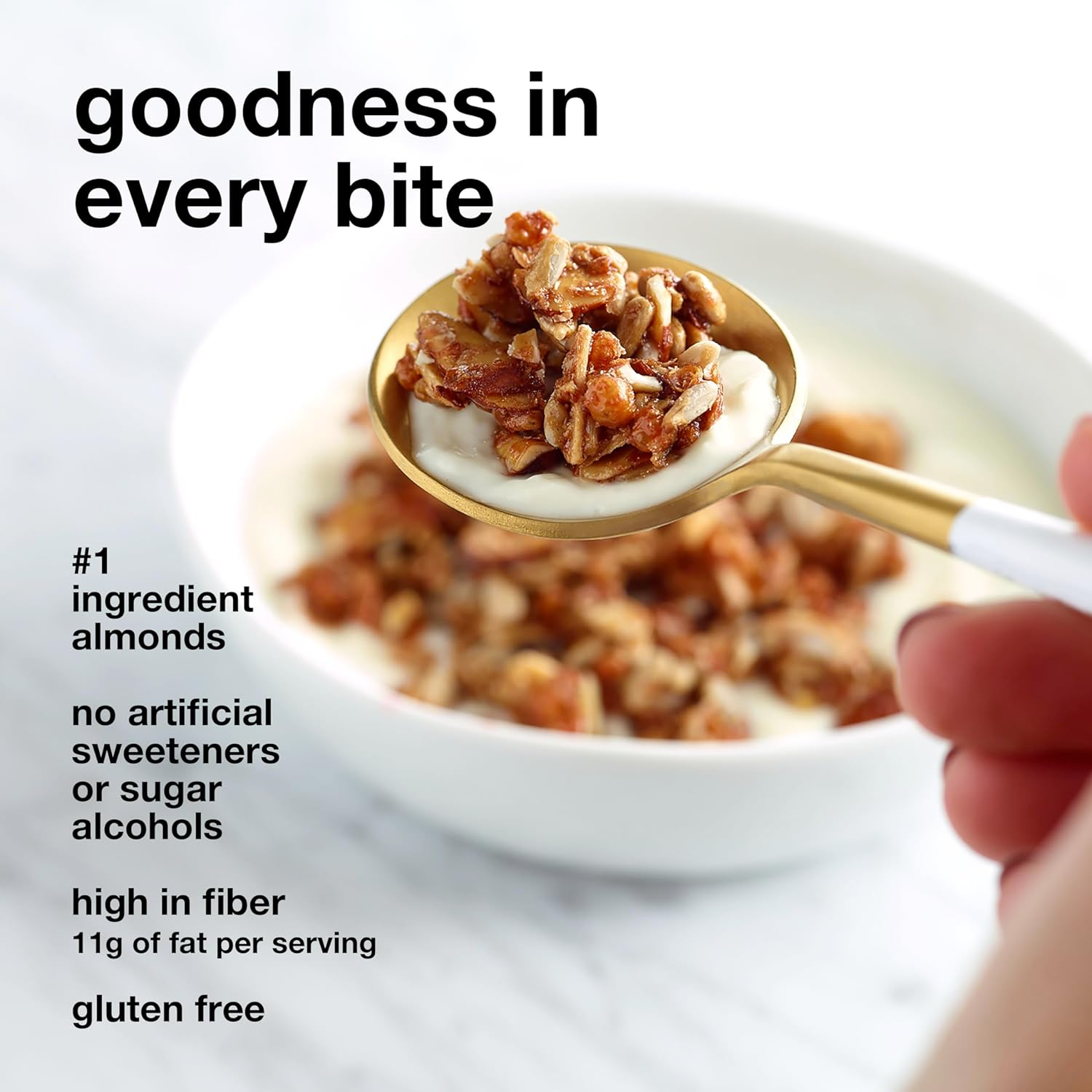 KIND Zero Added Sugar Keto Granola, Caramel Mocha Nut, Good Source of Fiber, Gluten Free, Low Sugar, 5g Protein, - Image 6