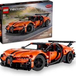 LEGO Technic Bugatti Chiron Pur Sport Hypercar Building Toy for Boys & Girls - Sports Car Toy W/Realistic Steering & Engine for Kids & Racing Fans, Ages 9+ - Gift Idea for Birthdays - 42222