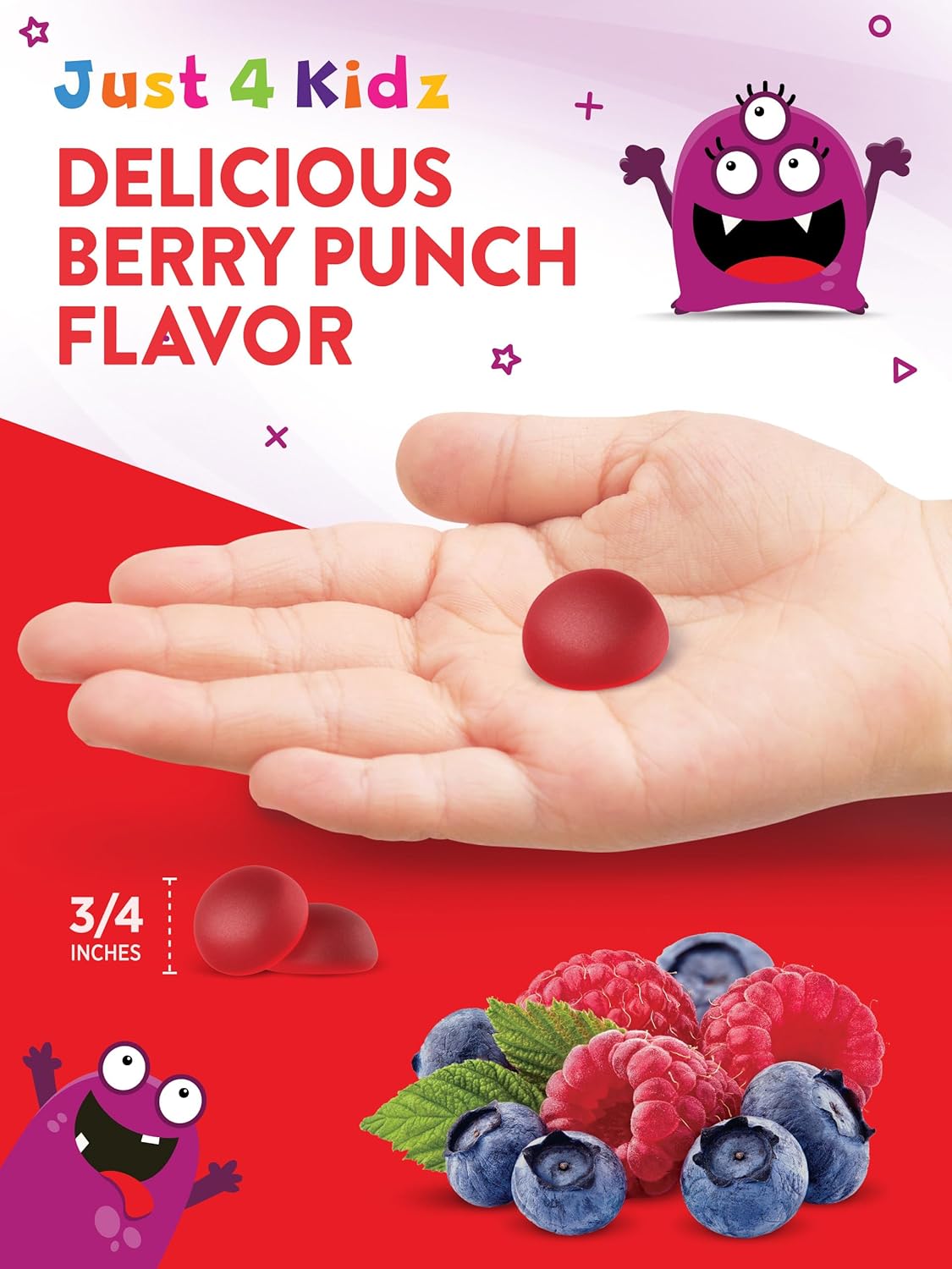 Nature's Truth Kids Multivitamin Gummies with Probiotics | 60 Count | Berry Punch Flavor | Vegetarian, Non-GMO, and Gluten Free Supplement - Image 6