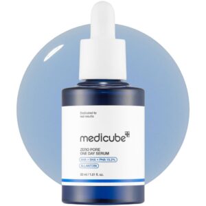 Medicube Zero Pore One-day Serum 1.01 fl.oz - Overnight Resurfacing Serum with Pore Tightening Complex - 15.2% AHA+BHA+PHA & 2% Niacinamide - 10.8% (Packaging May Vary)