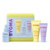 BYOMA So Bright Set - Barrier Repair Skincare Set for Brighter Skin - Creamy Jelly Cleanser, Brightening Face Serum & Ceramide Face Moisturizer - Alcohol Free Skin Care - 30ml, 15ml, 15ml