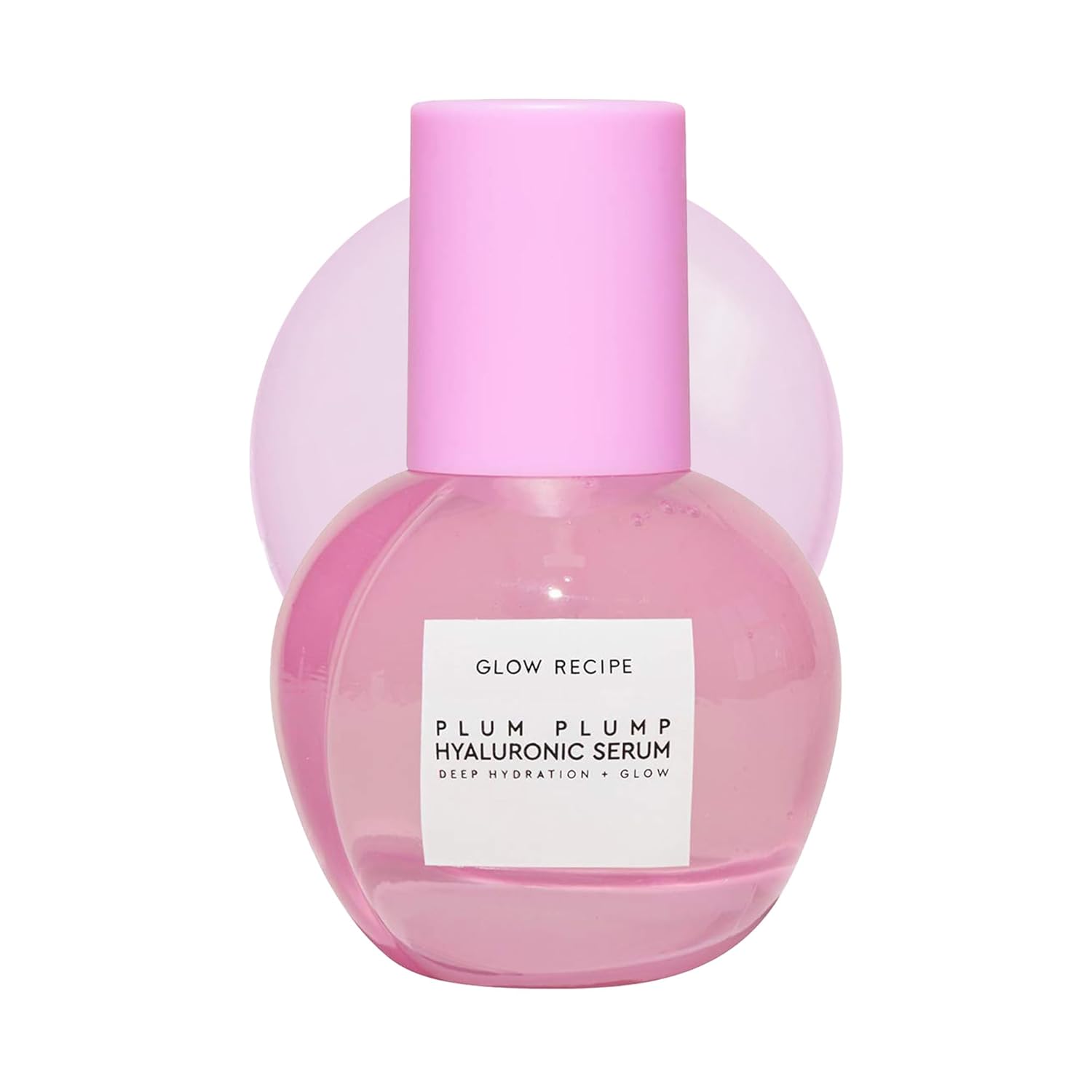 Glow Recipe Plum Plump Hyaluronic Acid Serum, Hydrating + Plumping Face Serum, Korean Serum with Vitamin B5, Barrier Support + Antioxidants, Vegan (30ml)