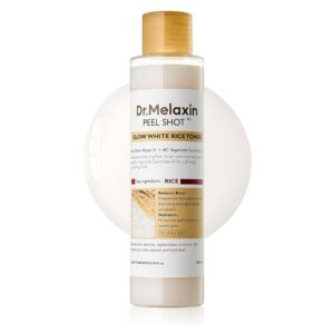 Dr Melaxin Peel Shot Glow Rice Toner 200ml hydrated Skin Cleansing Skin Korean Skin Care