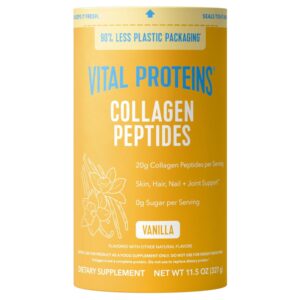 Vital Proteins Collagen Peptides Powder Vanilla - Supports Hair, Skin, Nails, Bones, Joints, Powder for Women (Packaging May Vary)