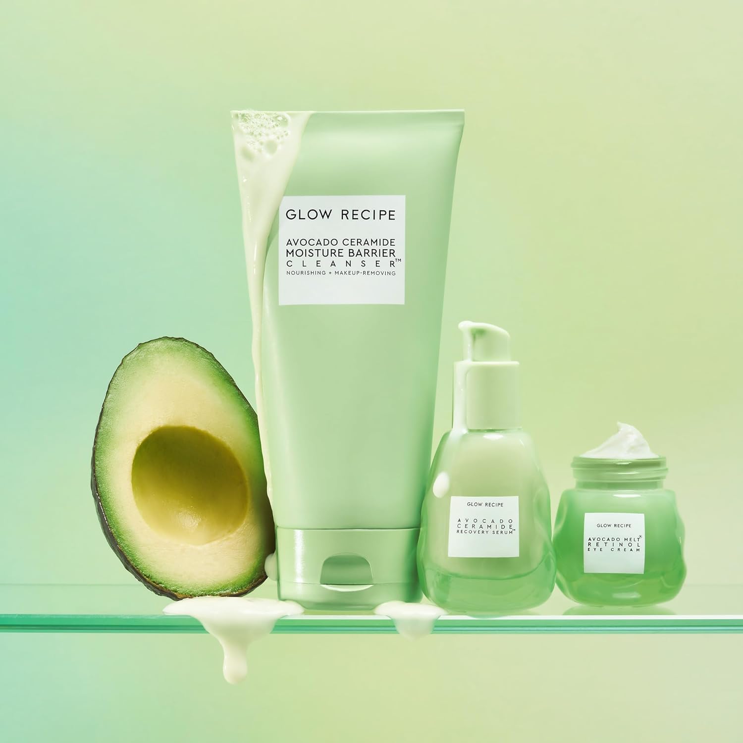 Glow Recipe Avocado Ceramide Facial Cleanser, Korean Double Cleanse Second Step, Hydrating Gel-to-Foam Face Wash for Dry Skin, Barrier Support, Hyaluronic Acid + Colloidal Oatmeal (150ml) - Image 8