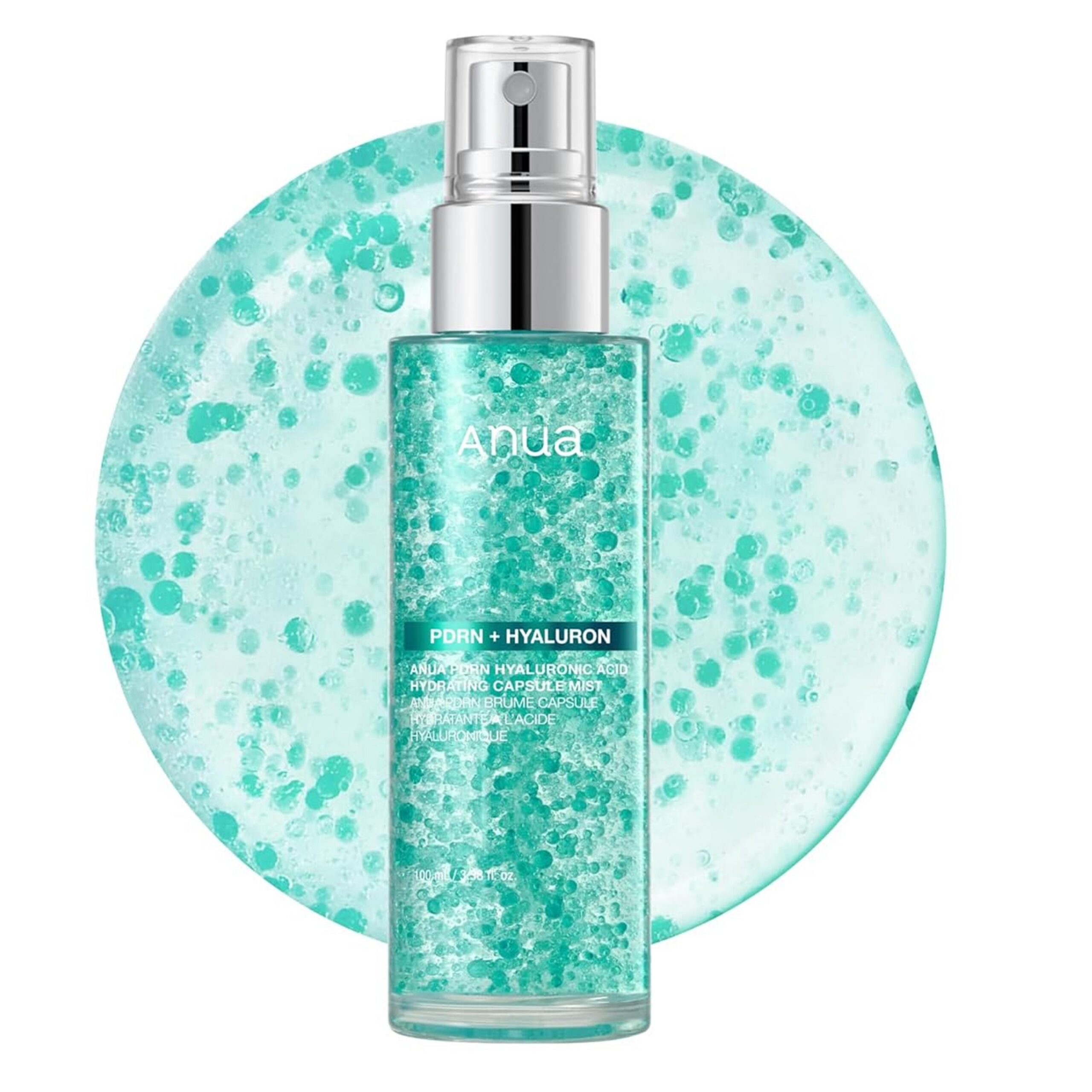 Anua PDRN Collagen Glow Facial Serum Spray, Hydrating Face Mist, Hyaluronic Acid, dewy glass finish, All Skin Types, Instant Plumping Hydration, Firming Care, Korean Skincare, 3.38 fl oz