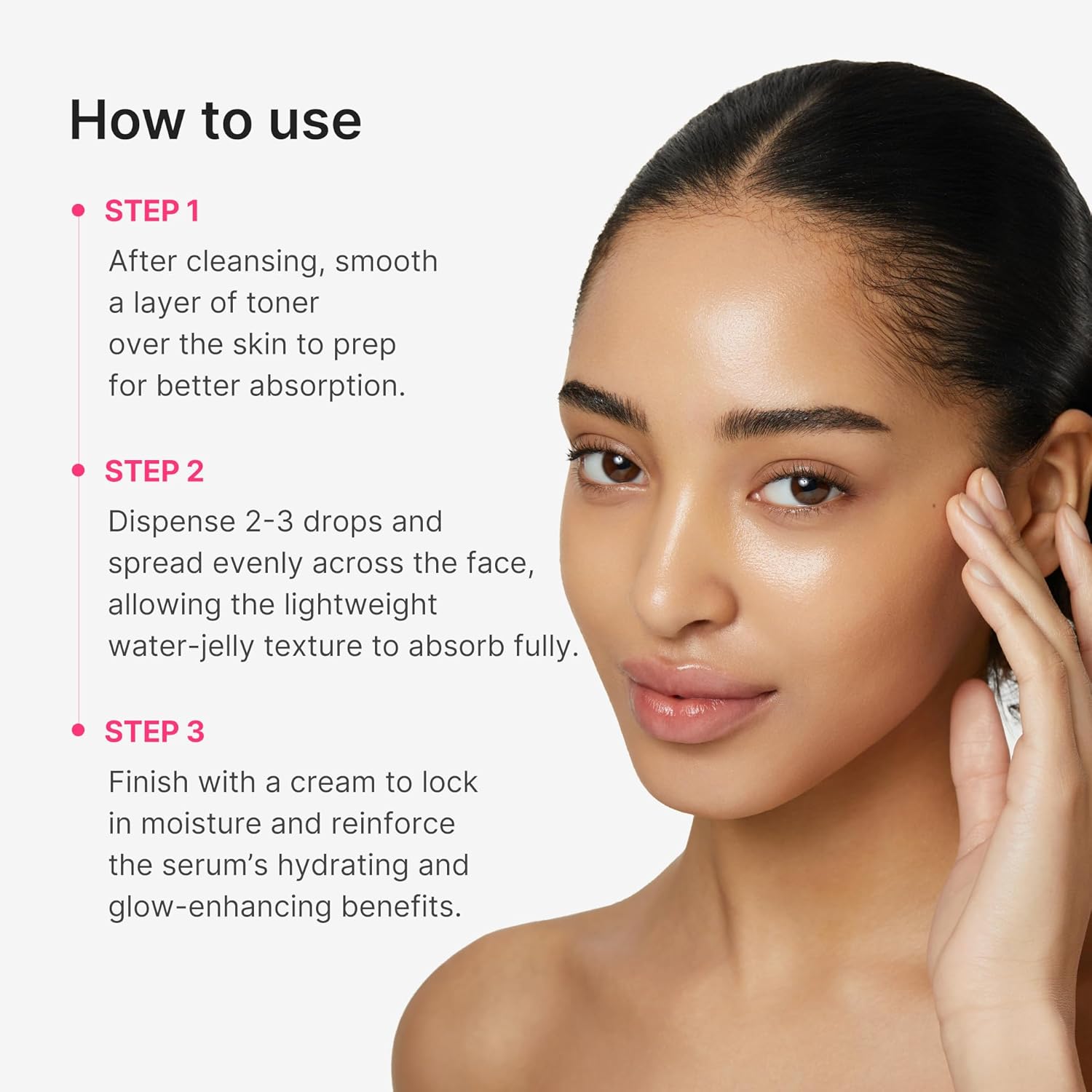 medicube PDRN Pink Collagen Glow Jelly Serum | Lightweight Water-Jelly For Plump & Supple Skin | Radiance & Elasticity Care with PDRN, Collagen, Niacinamide | Korean Skin Care 1.01 fl.oz - Image 8