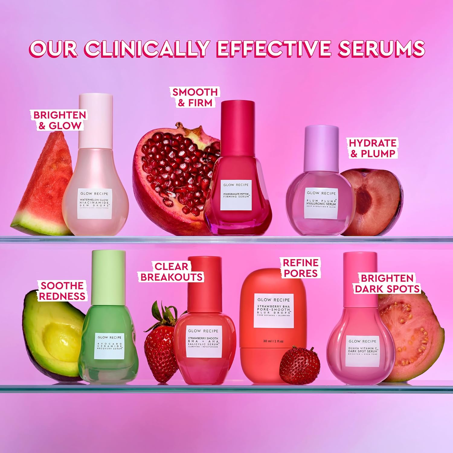 Glow Recipe Plum Plump Hyaluronic Acid Serum, Hydrating + Plumping Face Serum, Korean Serum with Vitamin B5, Barrier Support + Antioxidants, Vegan (30ml) - Image 9