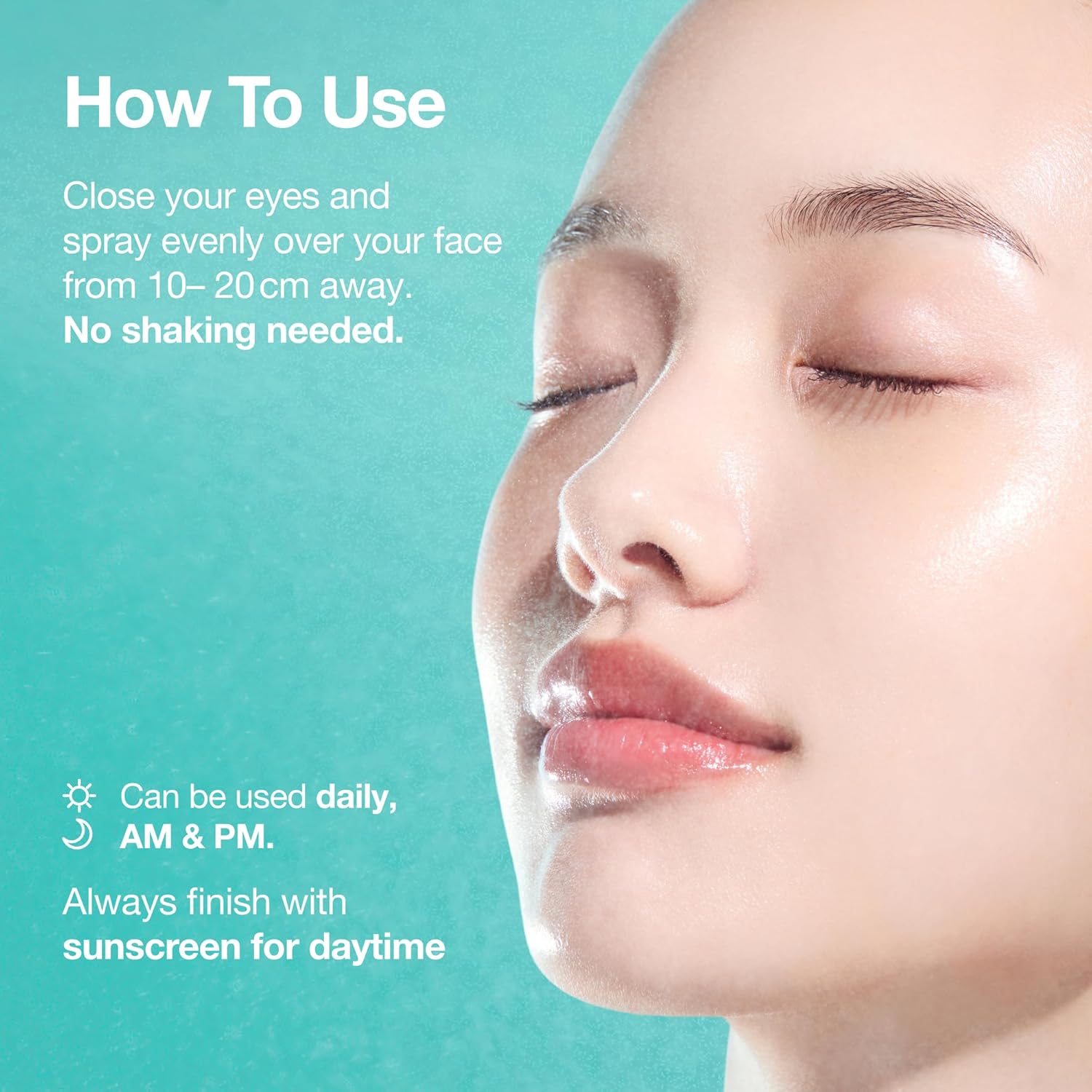 Anua PDRN Collagen Glow Facial Serum Spray, Hydrating Face Mist, Hyaluronic Acid, dewy glass finish, All Skin Types, Instant Plumping Hydration, Firming Care, Korean Skincare, 3.38 fl oz - Image 8