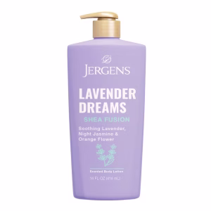 Jergens Shea Fusion Lavender Dreams Body Lotion, Scented Lotion, Moisturizer with Shea Butter and Vitamin E, 14 Fl Oz