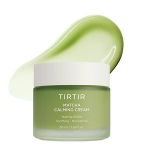 TIRTIR Matcha PDRN Calming Cream 1.69 Fl Oz | 24H Hydrating Korean Cruelty Free Moisturizer Daily Skin Care for Sensitive to All Skin