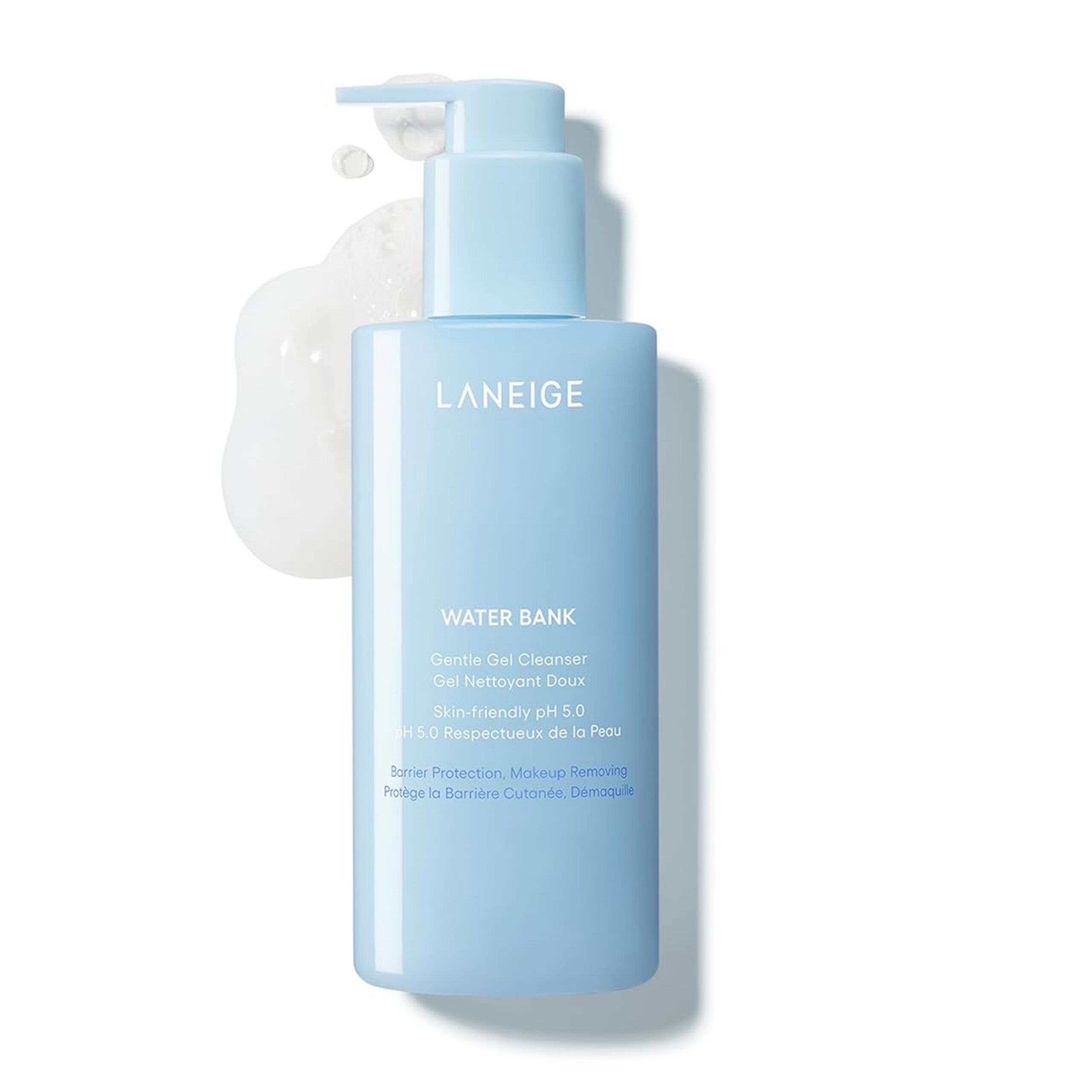 LANEIGE Water Bank Gentle Gel Cleanser: pH-Balanced & Barrier-Boosting with Blue Hyaluronic Acid
