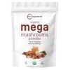 Micro Ingredients Organic Mushroom 10-in-1 Blend, 5 oz | Chaga, Lion’s Mane, Cordyceps & More | Great for Smoothies & Daily Use | Non-GMO, Vegan Friendly