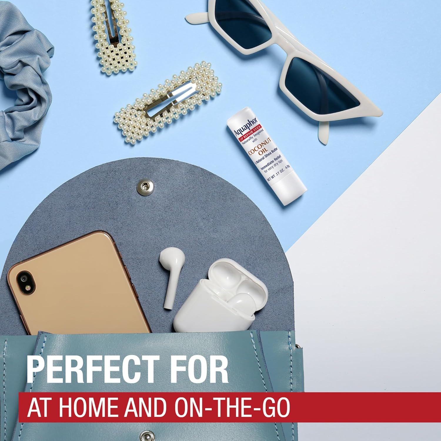 Aquaphor Naturally Inspired Lip Repair Stick with Coconut Oil and Natural Shea Butter, Hydrating Lip Balm Immediately Relieves Dryness, 0.17 Oz Stick - Image 9