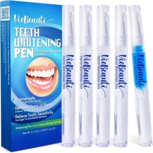 Teeth Whitening Pen Gel Kit: 35% Carbamide Peroxide Gel for Stain Removal - No Sensitivity with Remineralizing Pen for a Brighter Whiter Smile Mint
