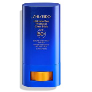 Shiseido Clear Sunscreen Stick - Invisible Broad-Spectrum Face Sunscreen - Wear Under & Over Makeup - Lightweight Formula - All Skin Types