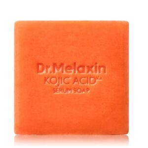 Dr Melaxin Kojic Acid Turmeric Serum Soap – Tone Care Cleansing Bar for Uneven Skin Tone, Elastic Deep Cleansing Facial & Body Soap with Botanical Oils