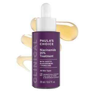 Paula's Choice CLINICAL 20% Niacinamide Vitamin B3 Concentrated Face Serum, Anti-Aging Serum for Face, Treatment for Discoloration & Minimizing Large Pores, Fragrance-Free, 0.67oz