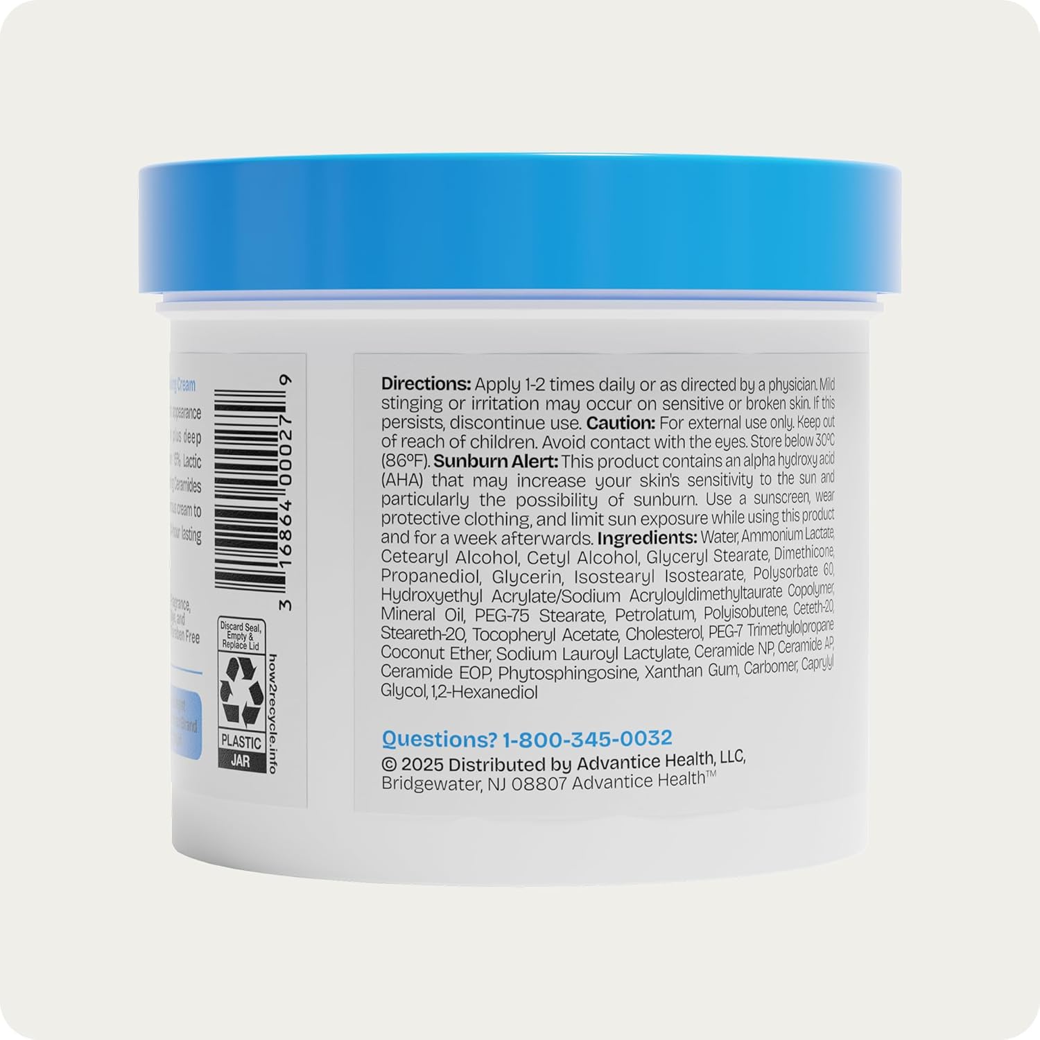 AmLactin Intensive Healing - Therapeutic Body Cream for Extremely Dry Skin - No-Scrub Exfoliator and Body Moisturizer Cream with 15% Lactic Acid AHA and Ceramides, 12 oz (Packaging May Vary) - Image 8